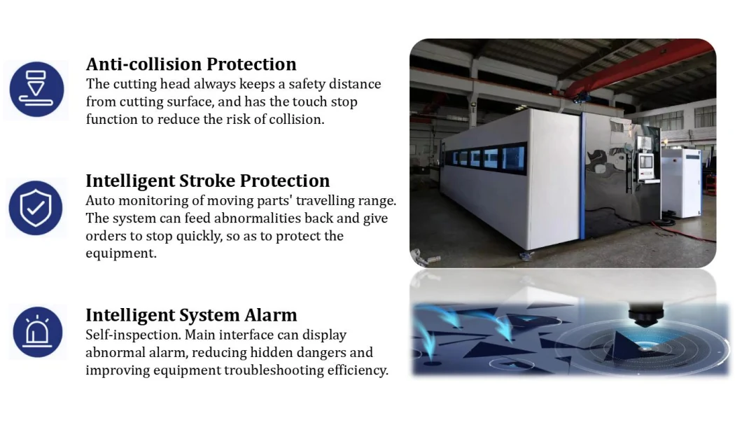 Full Enclosed Stainless Steel Fiber Laser Cutter for Aluminum CNC Fiber Laser Cutting Machine