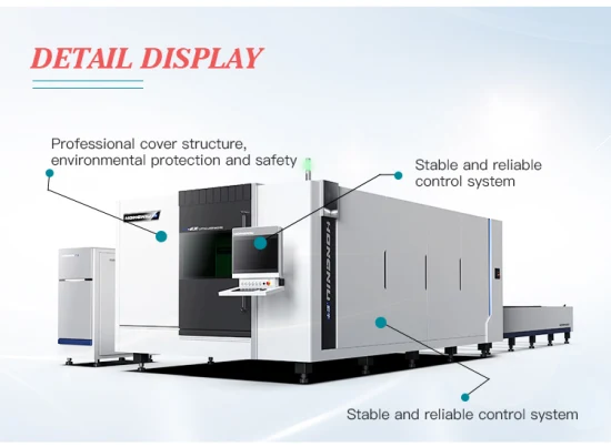 스테인레스 스틸용 풀 메탈 커버가 포함된 밀폐형 CNC 파이버 레이저 커터